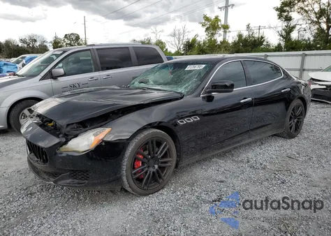2016 Maserati Quattroporte S z USA, uszkodzony, nr VIN ZAM56RRA1G1167018
